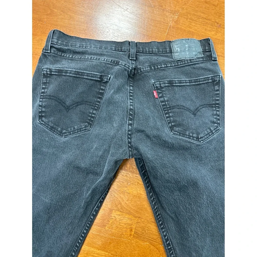 Levi's 511 Slim Fit Jeans Mens 34x32 Black Denim Stretch